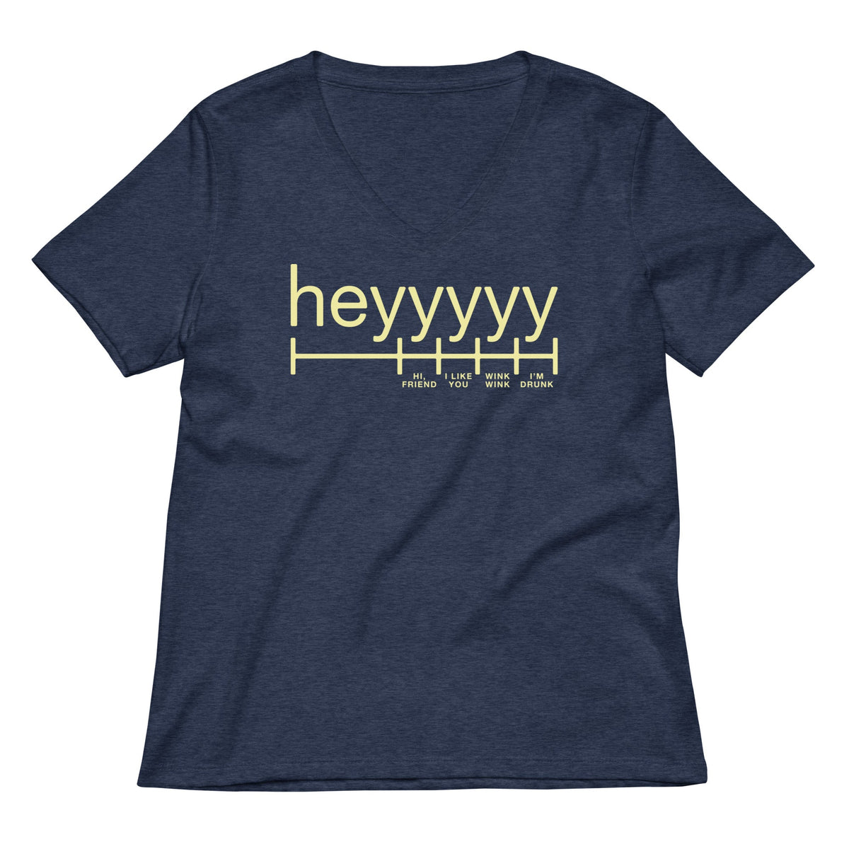 Heyyyyy Women's V-Neck Tee product image 1