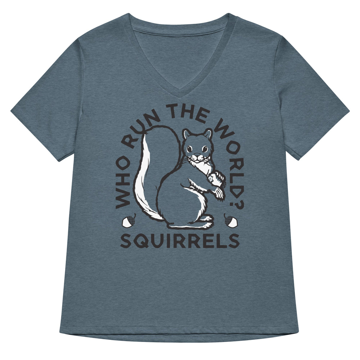 Who Run The World? Squirrels Women's V-Neck Tee product image 2