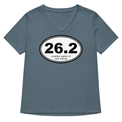 26.2 Cookies Eaten In One Sitting Women's V-Neck Tee product image 1