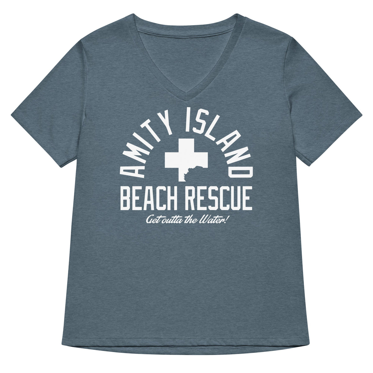 Amity Island Beach Rescue Women's V-Neck Tee product image 4