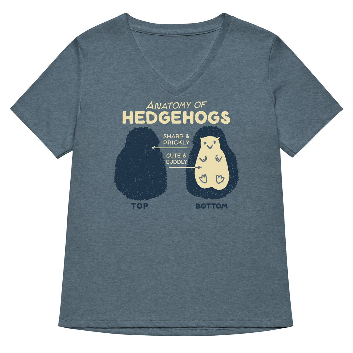 Anatomy Of Hedgehogs Women's V-Neck Tee product image 1