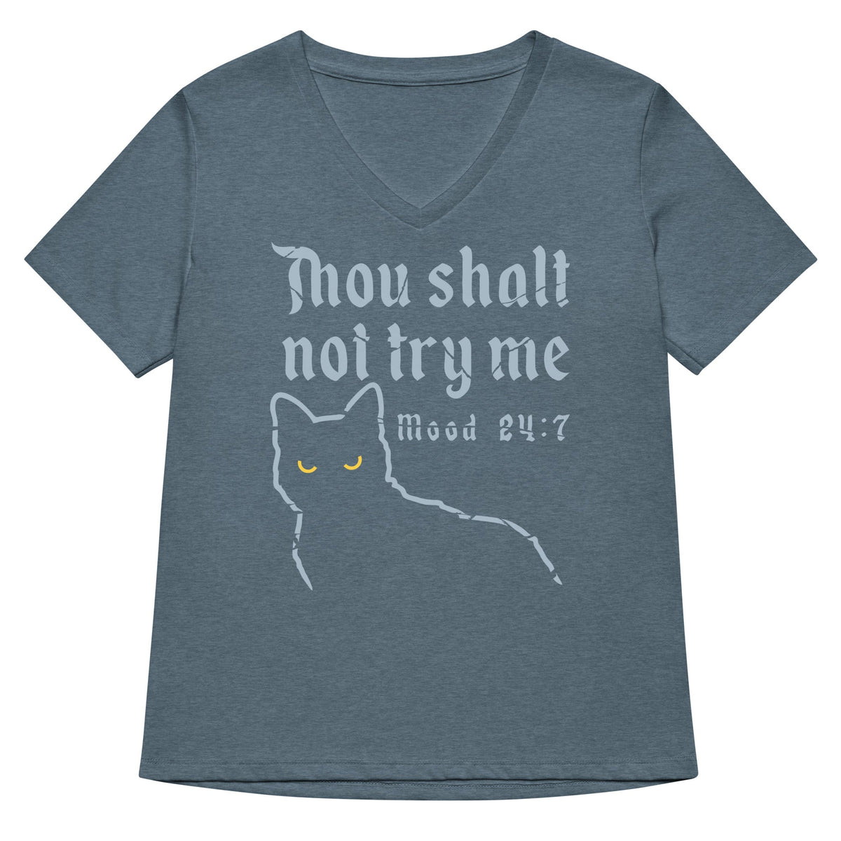 Thou Shalt Not Try Me Women's V-Neck Tee product image 4