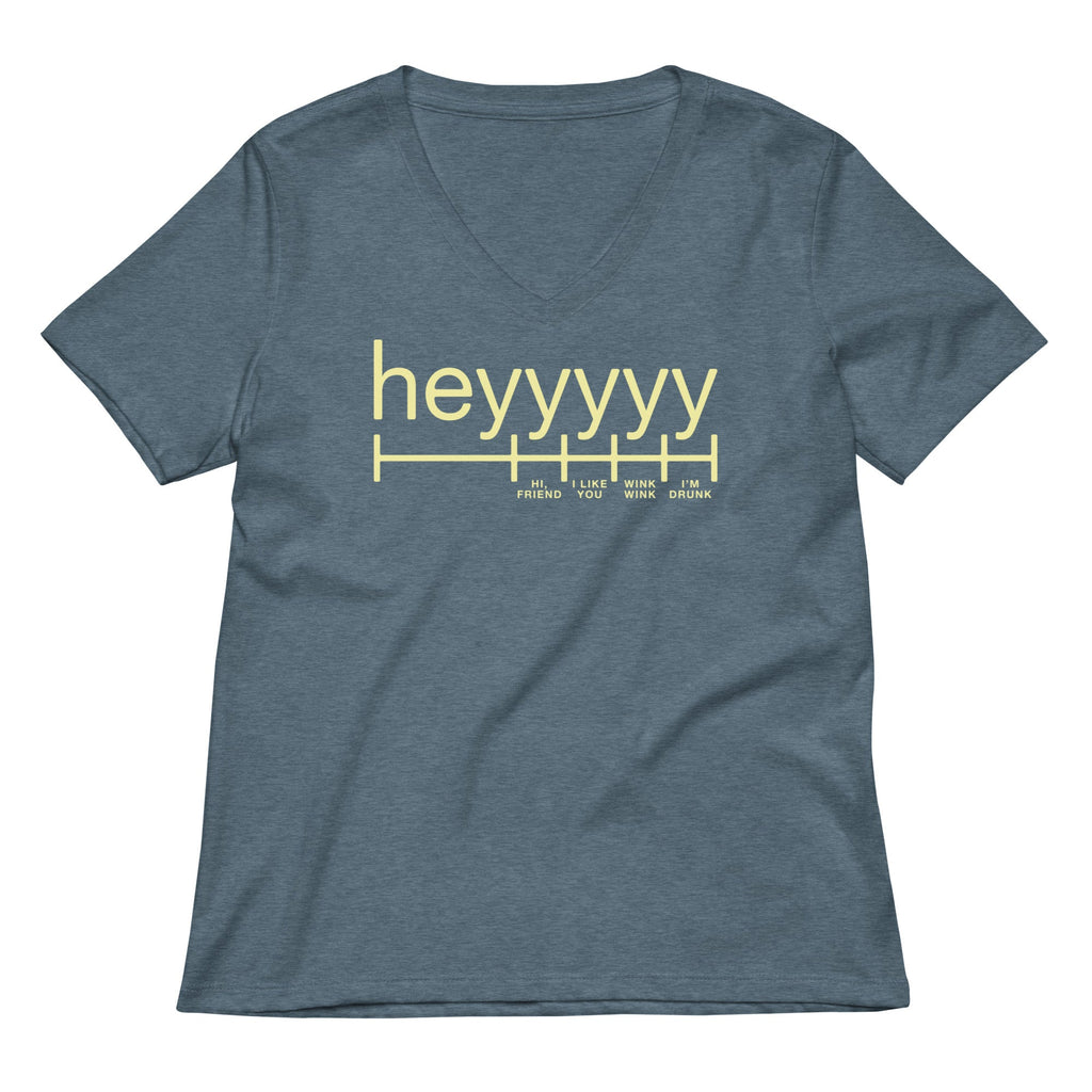 Heyyyyy Women's V-Neck Tee product image 4