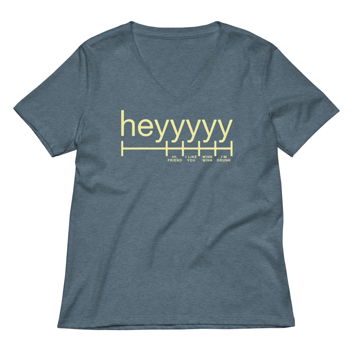 Heyyyyy Women's V-Neck Tee product image 4