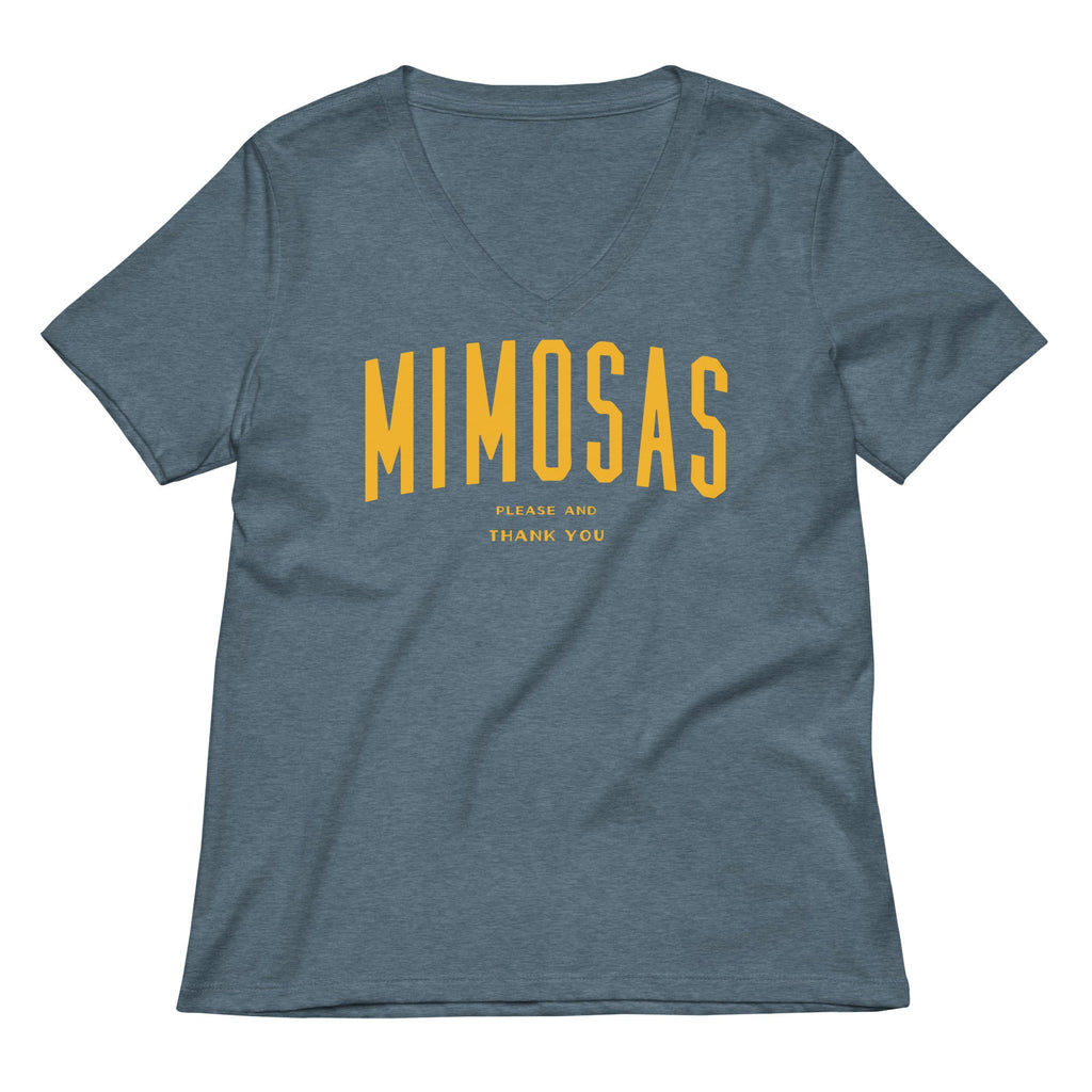 Mimosas Please And Thank You Women's V-Neck Tee product image 4