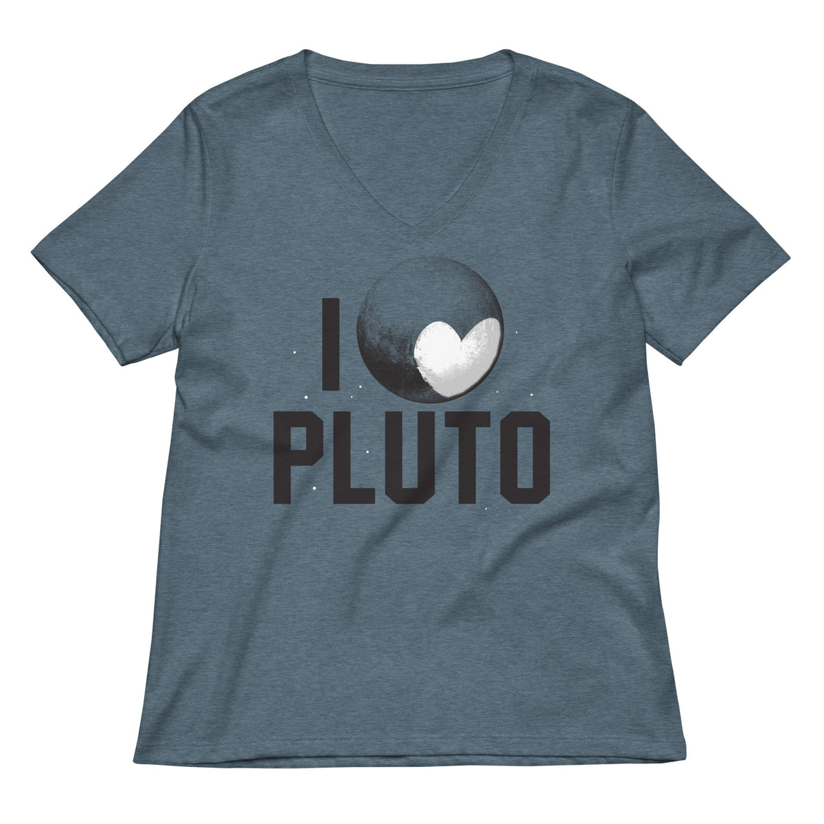 I Heart Pluto Women's V-Neck Tee product image 1