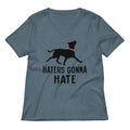 Haters Gonna Hate Pit Women's V-Neck Tee product image 1