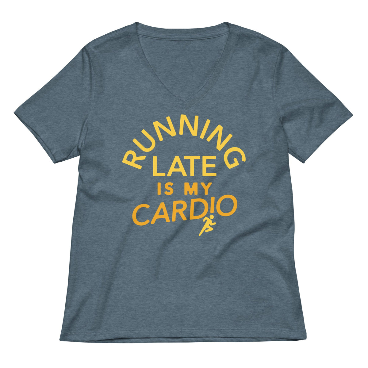 Running Late Is My Cardio Women's V-Neck Tee product image 4