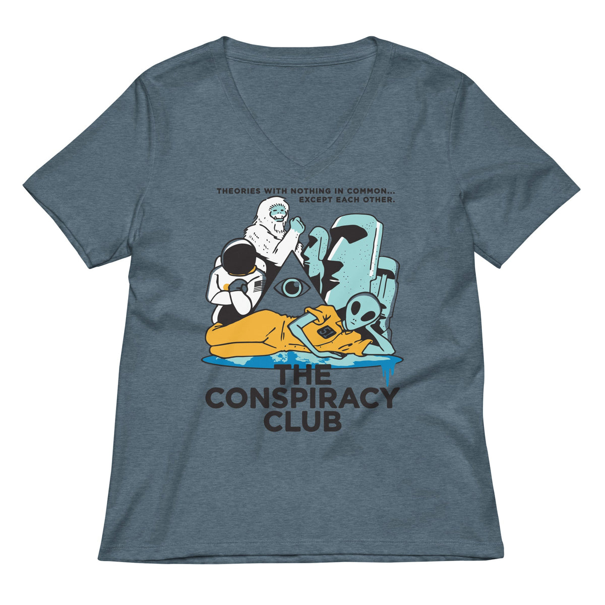 The Conspiracy Club Women's V-Neck Tee product image 1