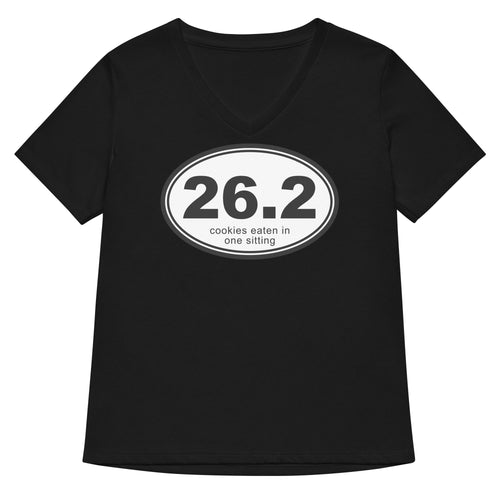 26.2 Cookies Eaten In One Sitting Women's V-Neck Tee product image 2