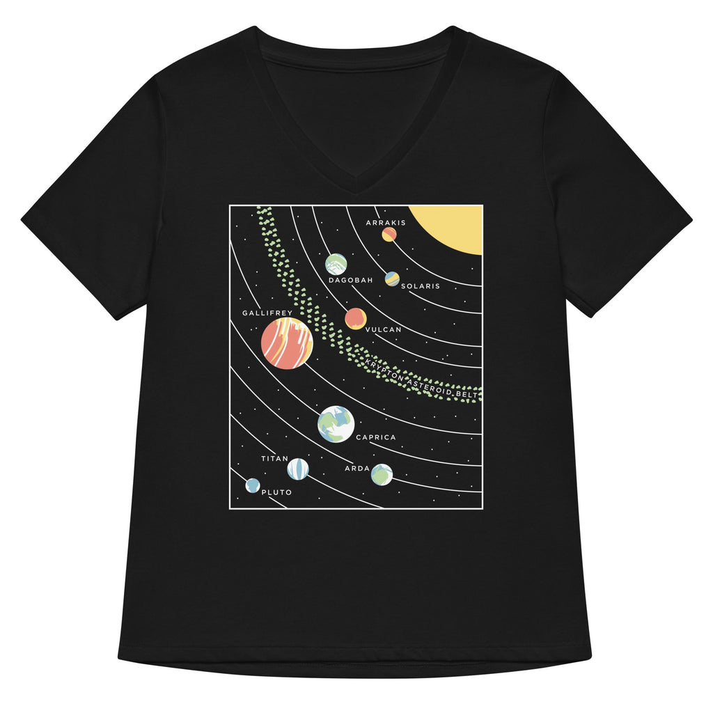 9 Planets Women's V-Neck Tee product image 2