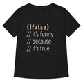 It's Funny Because True Women's V-Neck Tee product image 1