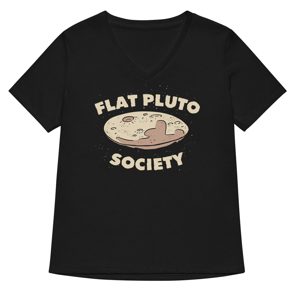 Flat Pluto Society Women's V-Neck Tee product image 1