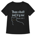 Thou Shalt Not Try Me Women's V-Neck Tee product image 1