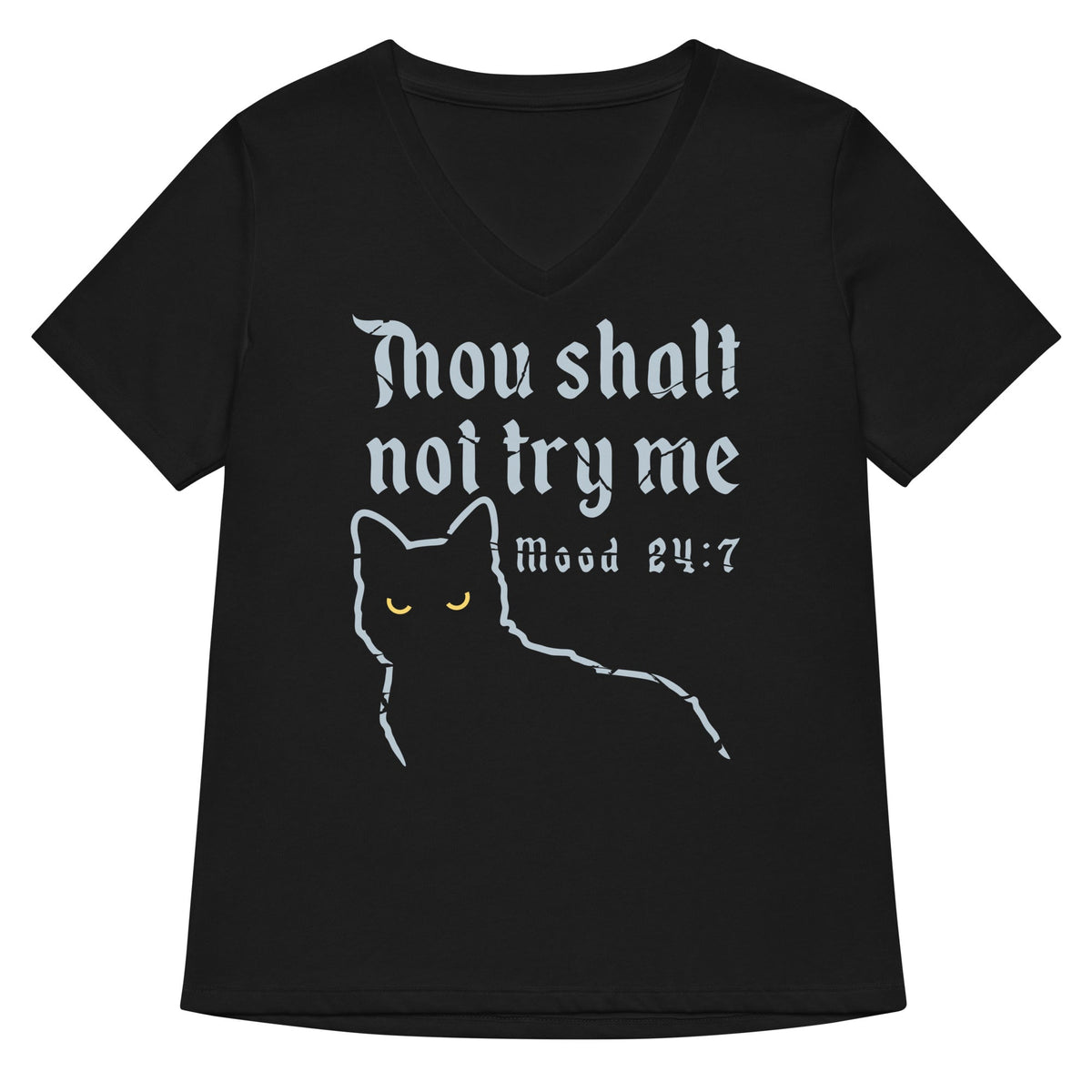 Thou Shalt Not Try Me Women's V-Neck Tee product image 1
