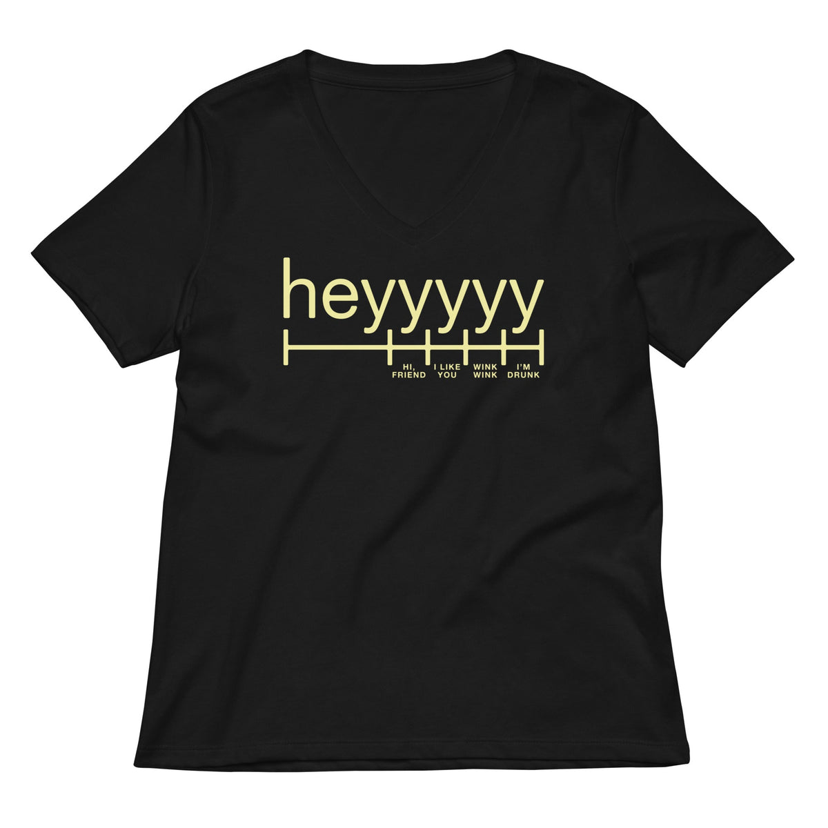 Heyyyyy Women's V-Neck Tee product image 2