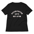 Pitter Patter Let's Get At'er Women's V-Neck Tee product image 1