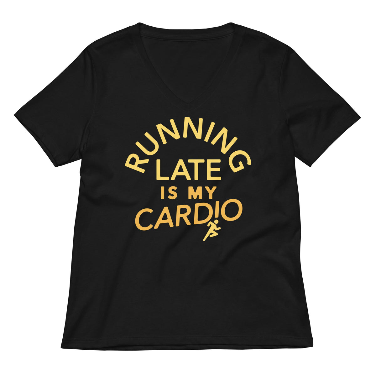Running Late Is My Cardio Women's V-Neck Tee product image 1
