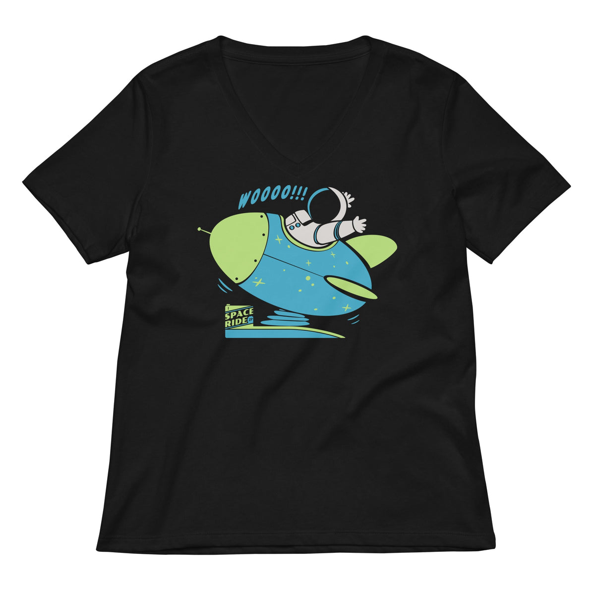 Space Ride Women's V-Neck Tee product image 1