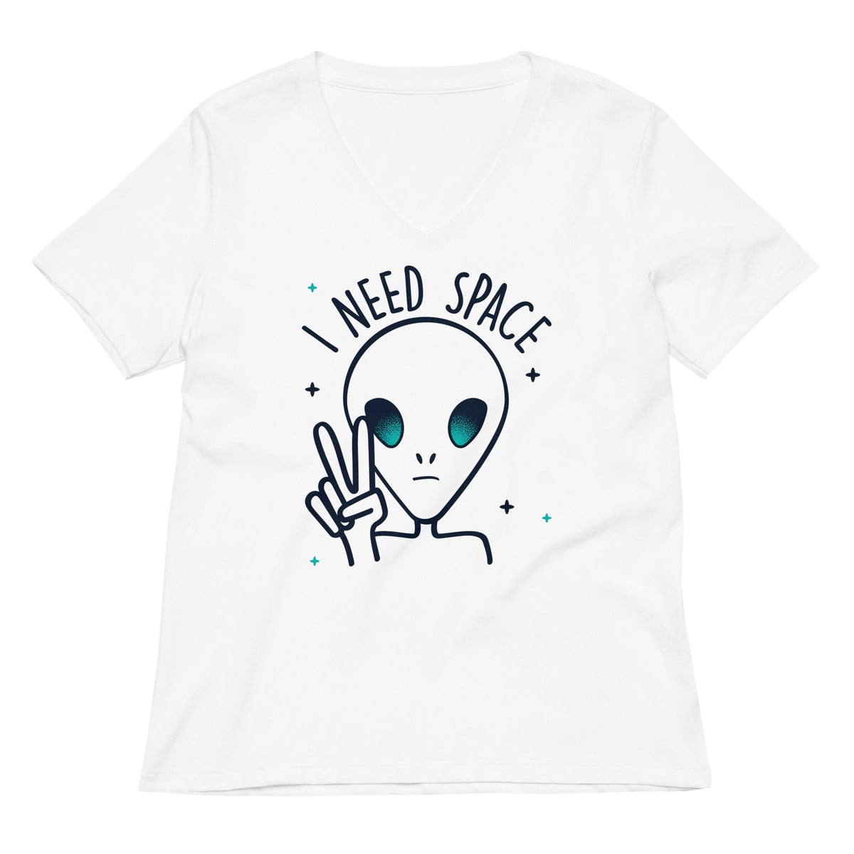 I Need Space Women's V-Neck Tee product image 1