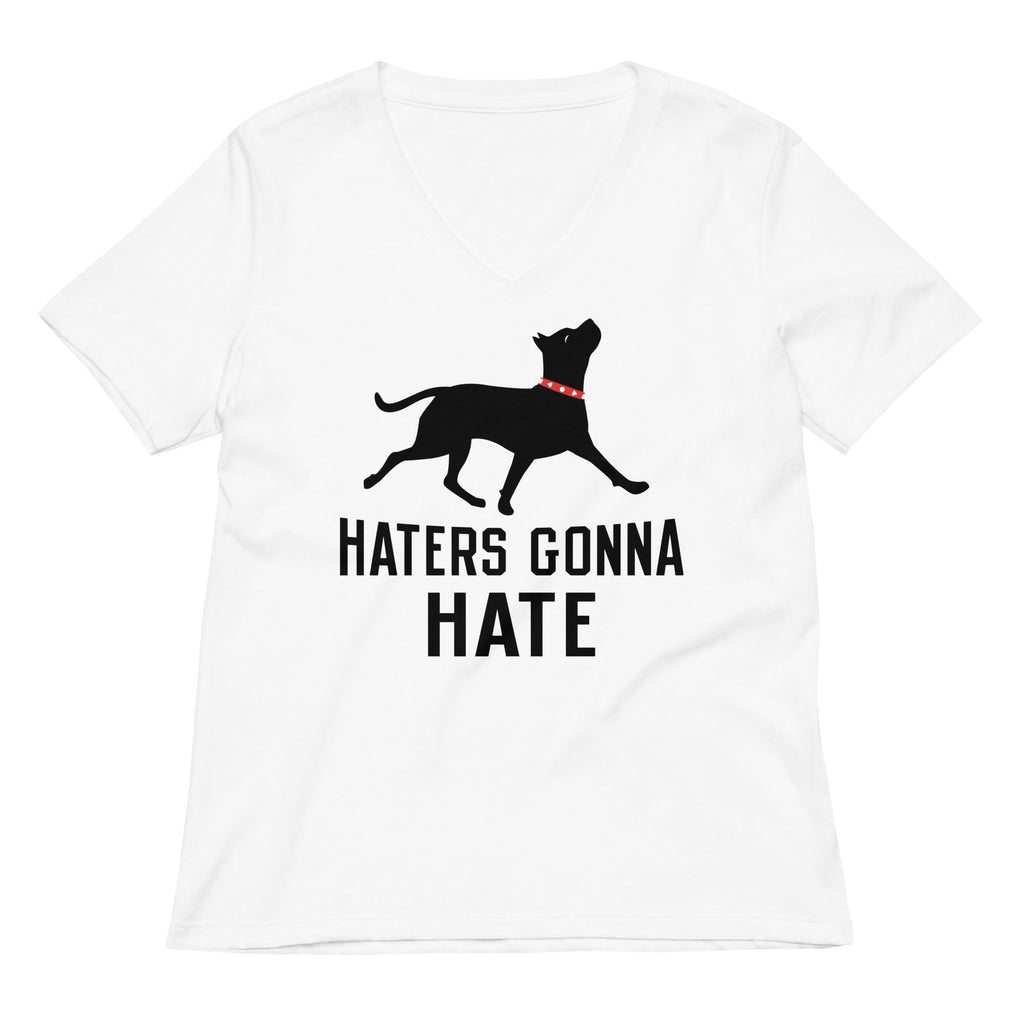 Haters Gonna Hate Pit Women's V-Neck Tee product image 3