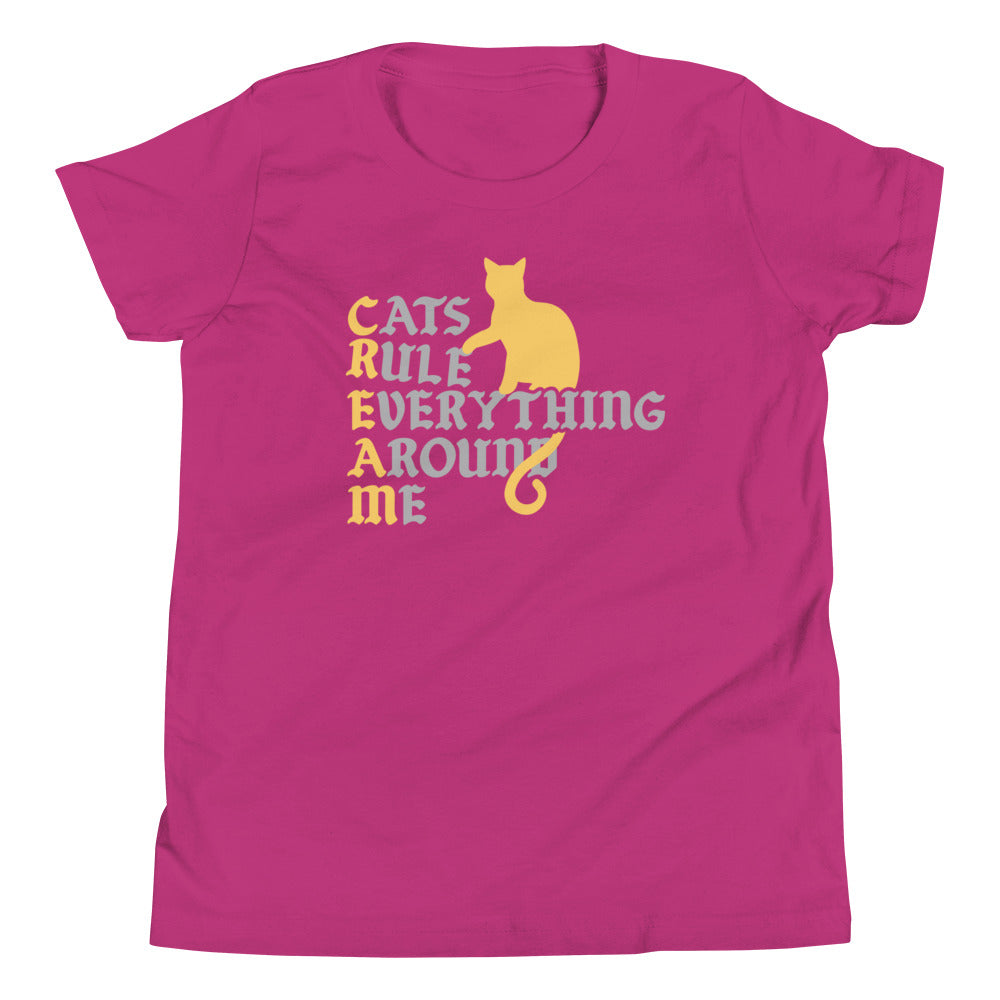 Cats Rule Everything Around Me Kid's Youth Tee product image 5