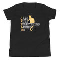 Cats Rule Everything Around Me Kid's Youth Tee product image 1