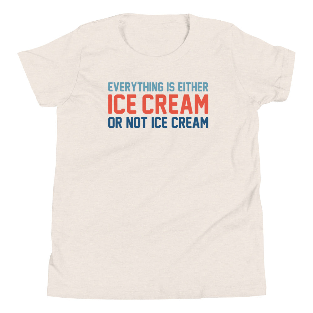Everything Is Ice Cream Or Not Kid's Youth Tee product image 1