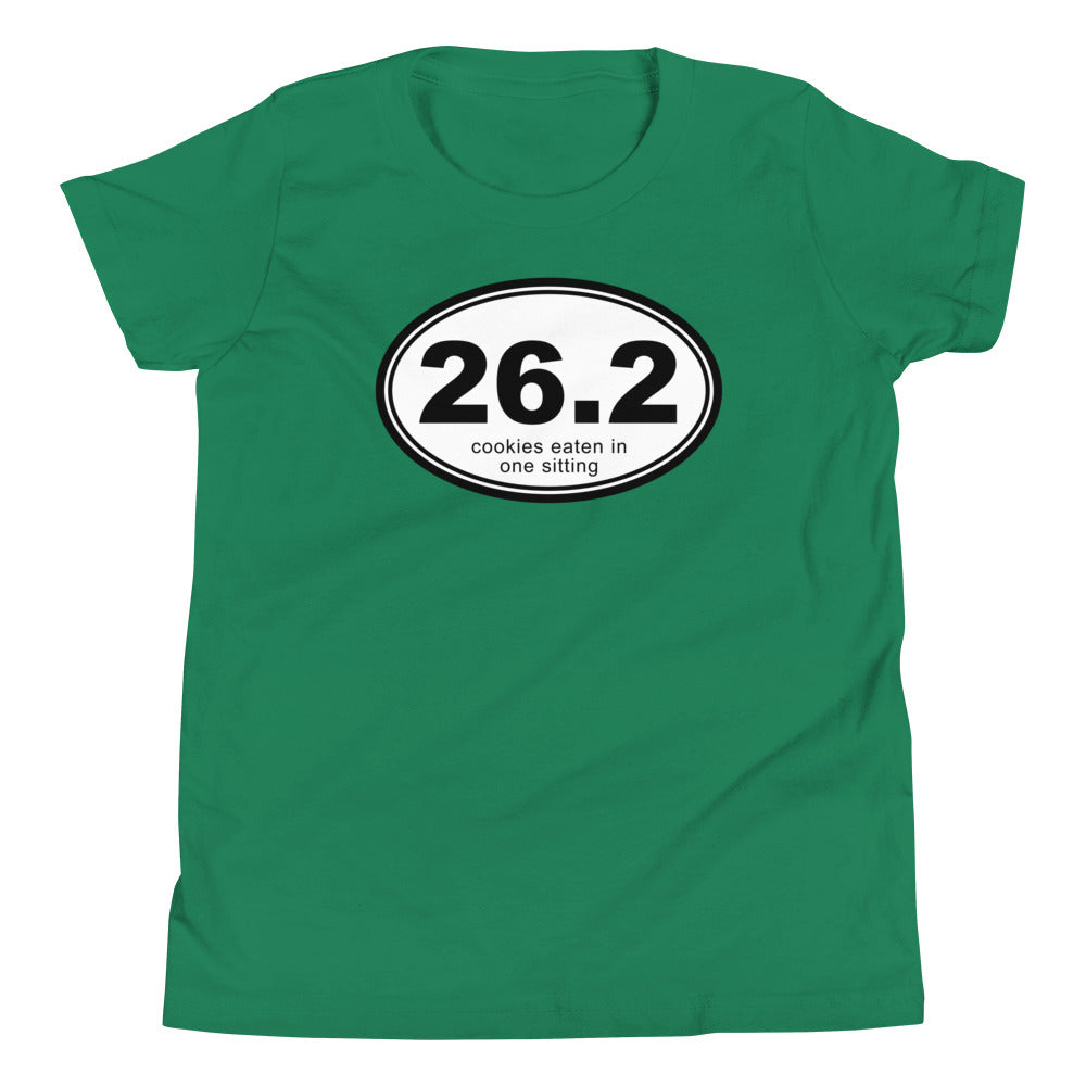 26.2 Cookies Eaten In One Sitting Kid's Youth Tee product image 1