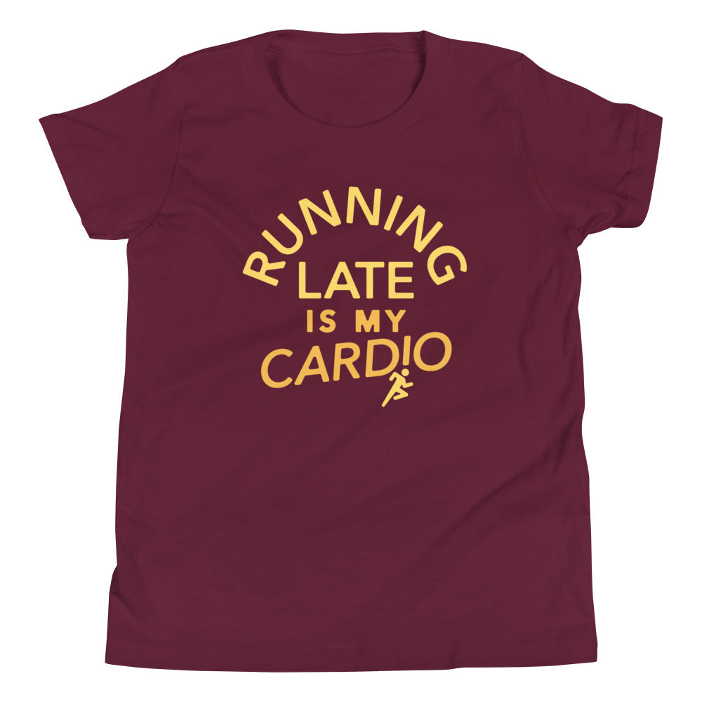 Running Late Is My Cardio Kid's Youth Tee product image 3