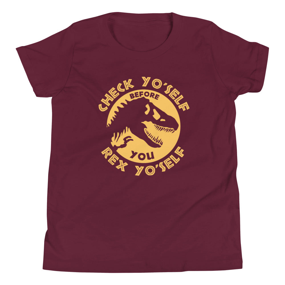 Check Yo'Self Before You Rex Kid's Youth Tee product image 3