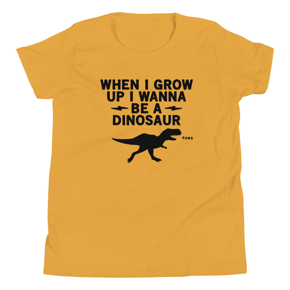 When I Grow Up I Wanna Be A Dinosaur Kid's Youth Tee product image 4