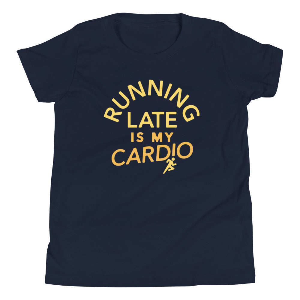 Running Late Is My Cardio Kid's Youth Tee product image 1