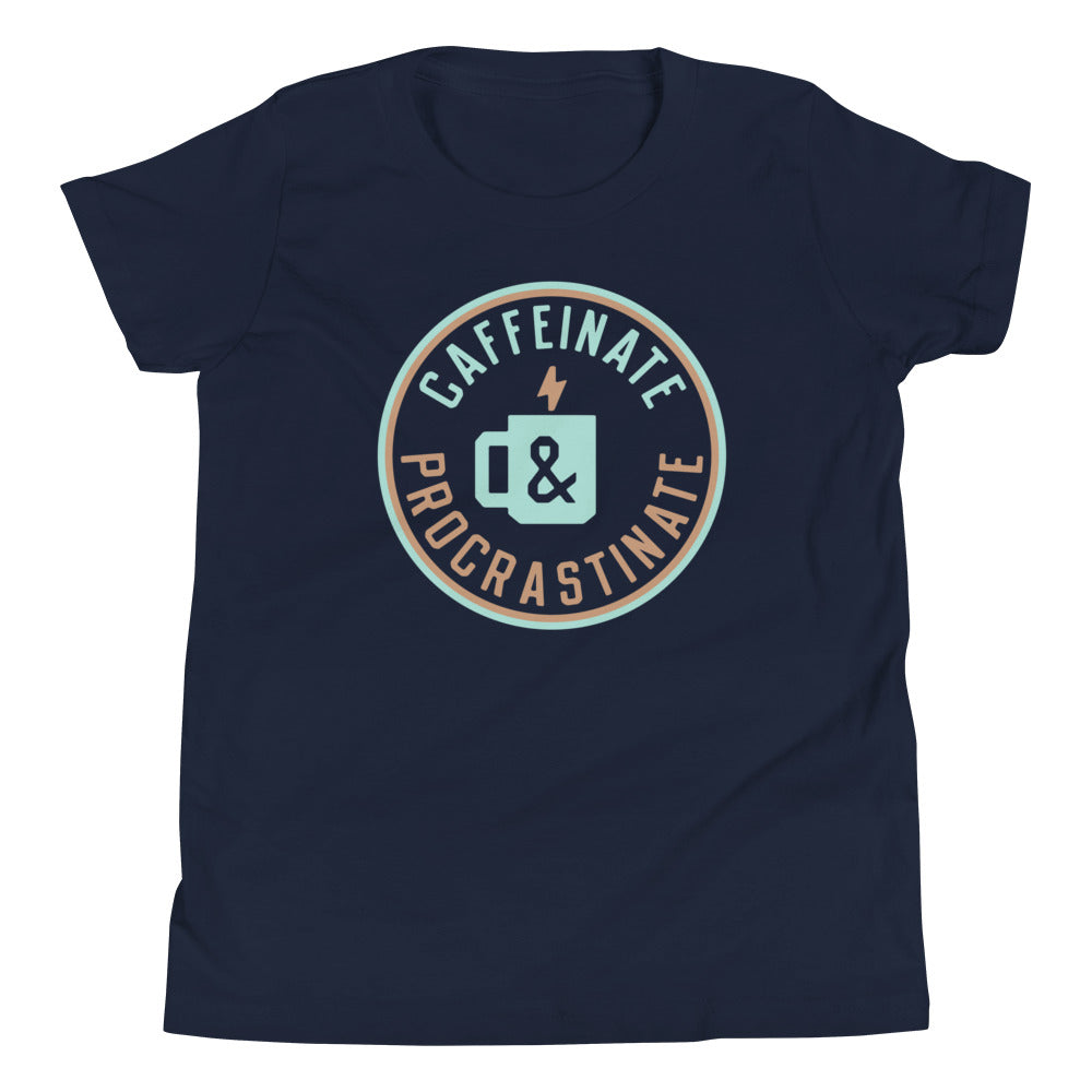 Caffeinate And Procrastinate Kid's Youth Tee product image 2