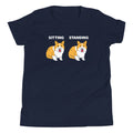 Corgi Sitting And Standing Kid's Youth Tee product image 1
