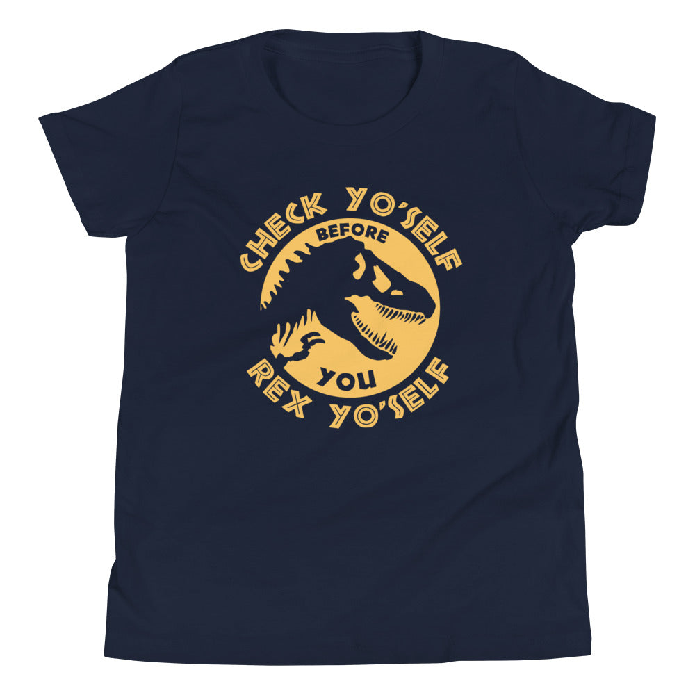 Check Yo'Self Before You Rex Kid's Youth Tee product image 1
