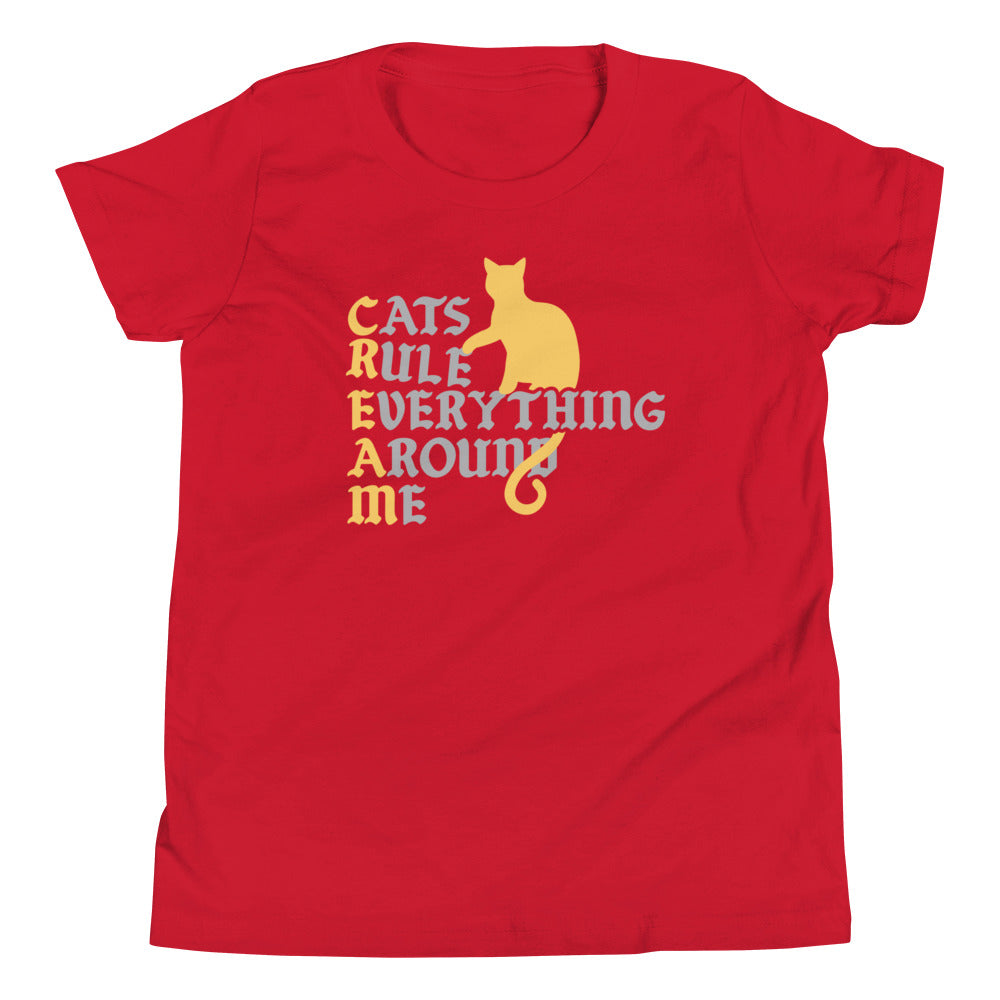 Cats Rule Everything Around Me Kid's Youth Tee product image 3
