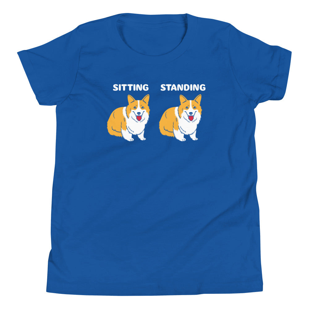 Corgi Sitting And Standing Kid's Youth Tee product image 5
