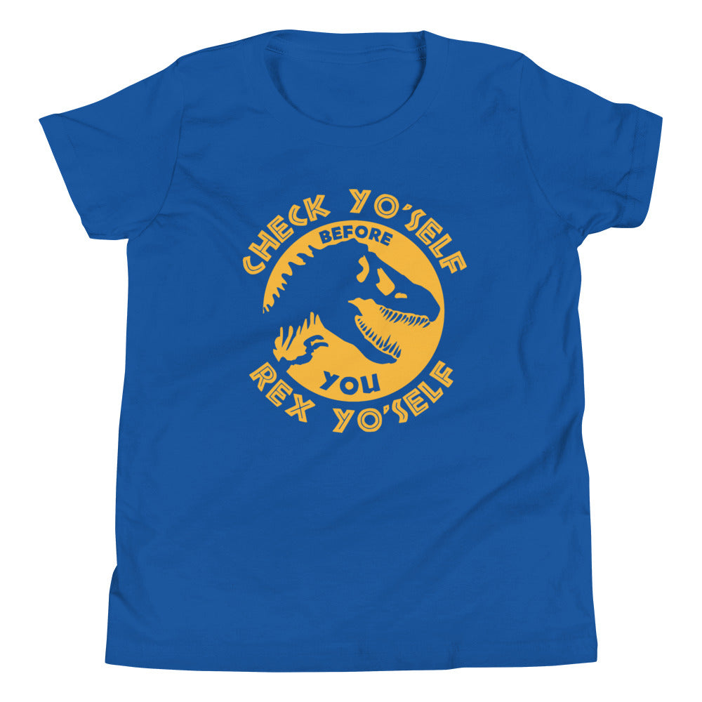 Check Yo'Self Before You Rex Kid's Youth Tee product image 4