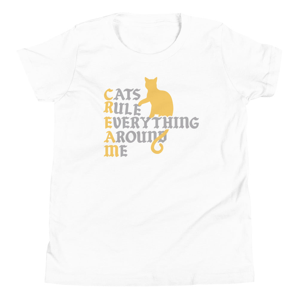 Cats Rule Everything Around Me Kid's Youth Tee product image 7