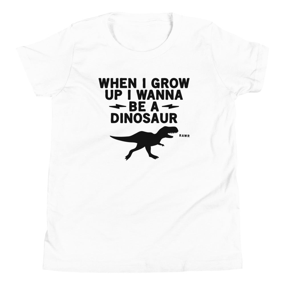 When I Grow Up I Wanna Be A Dinosaur Kid's Youth Tee product image 5